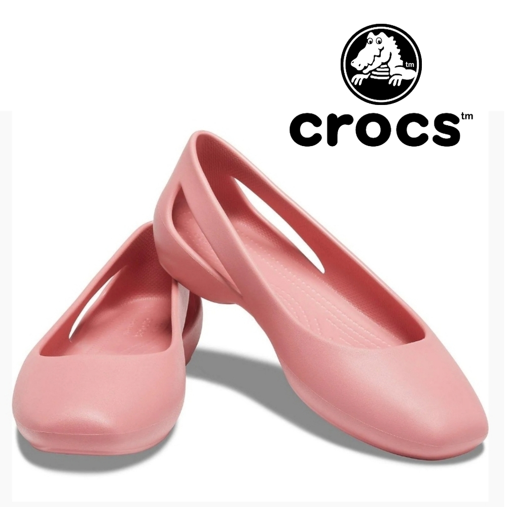 Crocs Sloane Flats - Size 6 W - Blossom Pink